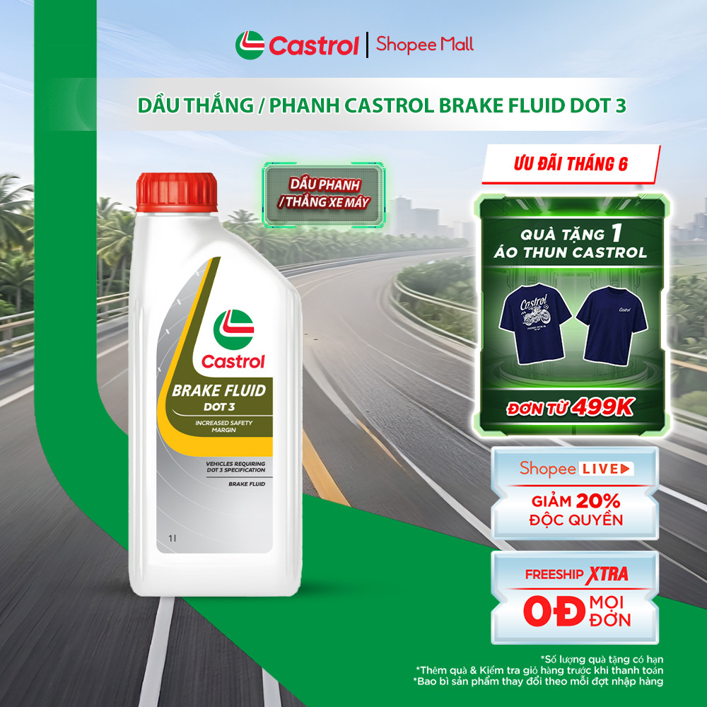 Dầu thắng/ phanh Castrol BRAKE FLUID DOT 3 (1L)
