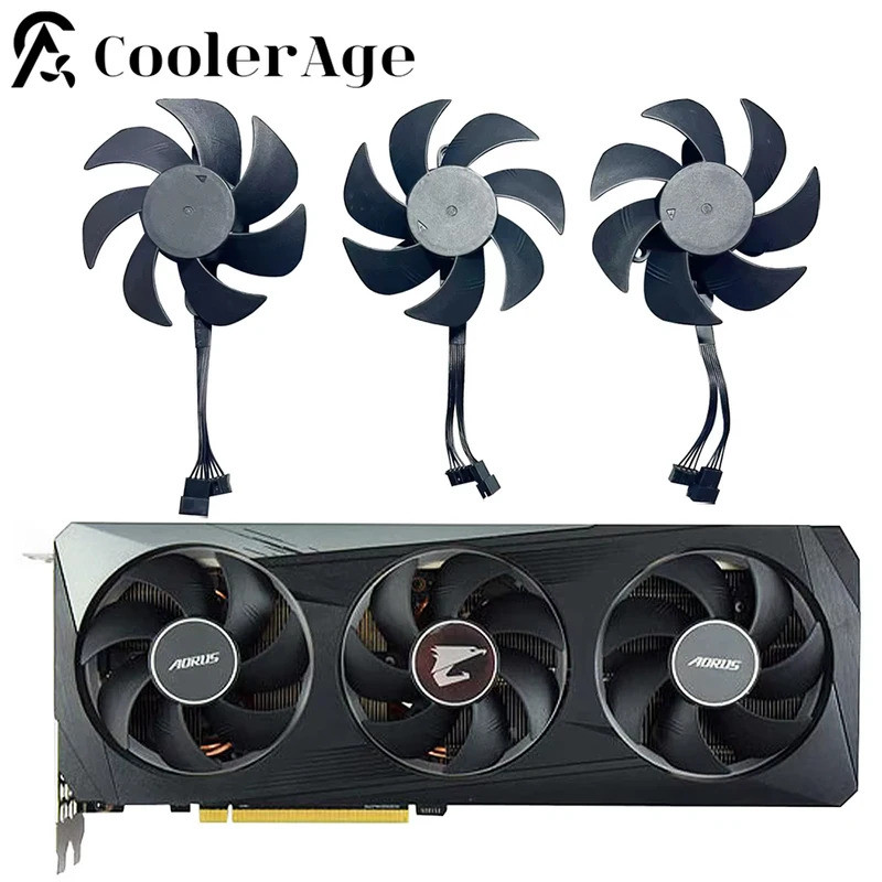Dành Cho Gigabyte AORUS GeForce RTX 3060 3060Ti ELITE 12G Video Card Fan RTX3060 PLA09215S12H Card Đ
