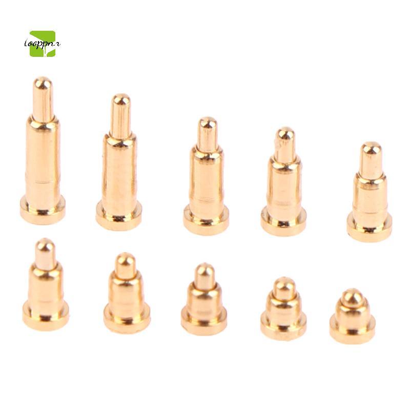 Tooppnn 10 cái đầu nối pin SMT POGO Pin Đầu Dò Thử Tải Lò Xo 2-7mm PCB pogopin mới