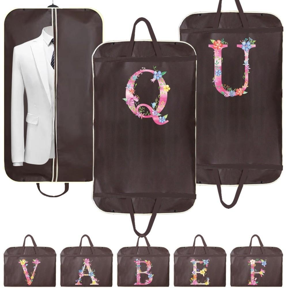 Clothes Cover Dust-proof clothing cover wedding dress dust cover coat storage bag pink letter hangin