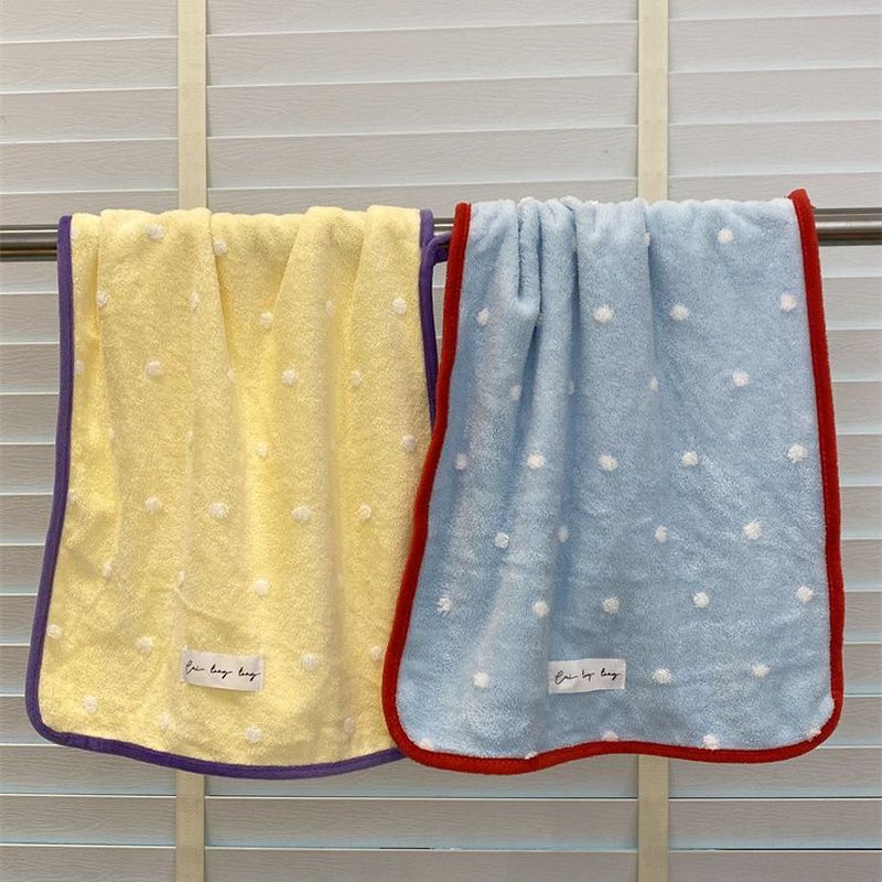 ins creative snowflake dot towels, face towels, student dormitory cleaning, face washing and bathing