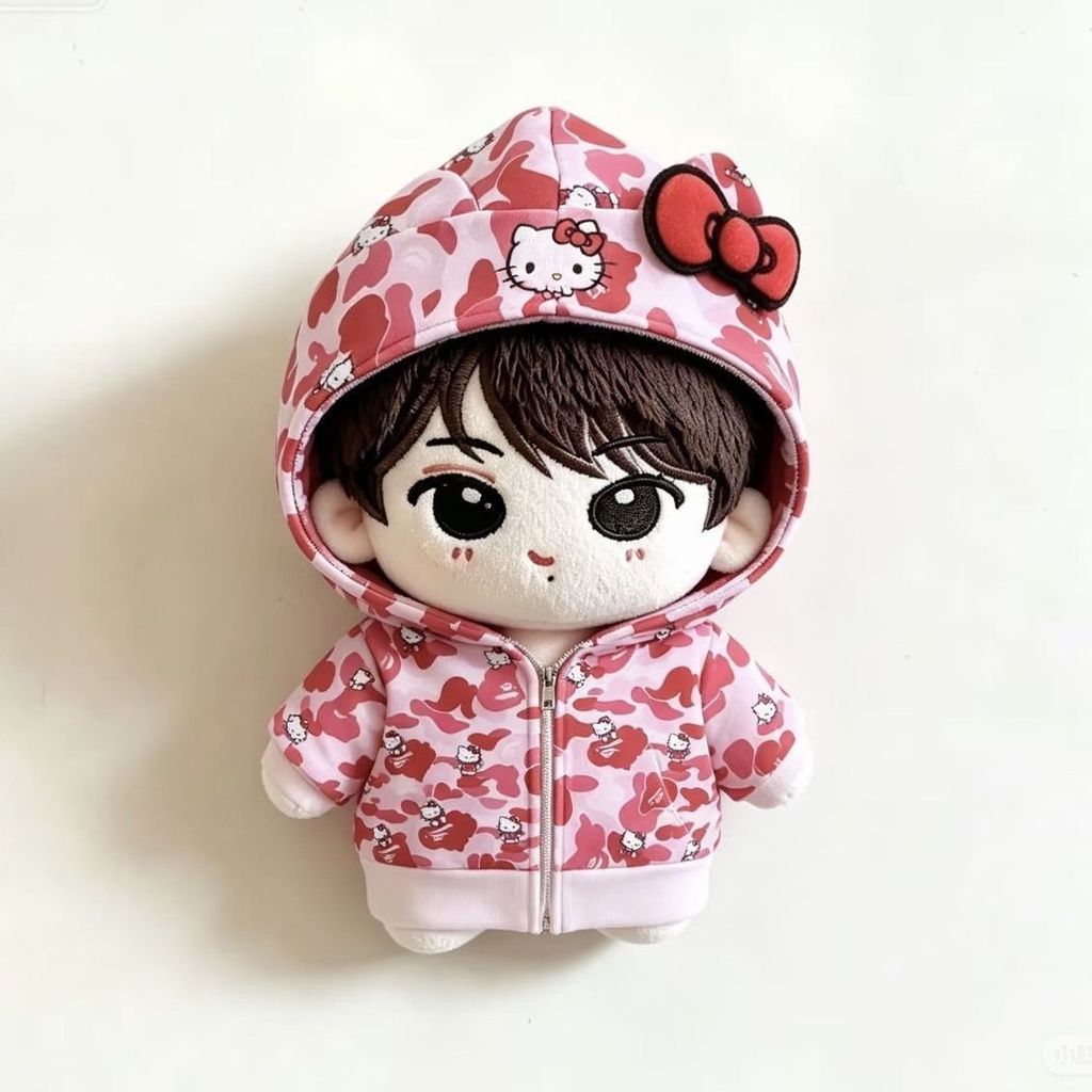 Sanrio Joint Bape Jacket Quần áo trẻ em 10cm Cơ thể sao biển thông thường Cơ thể có dây kéo