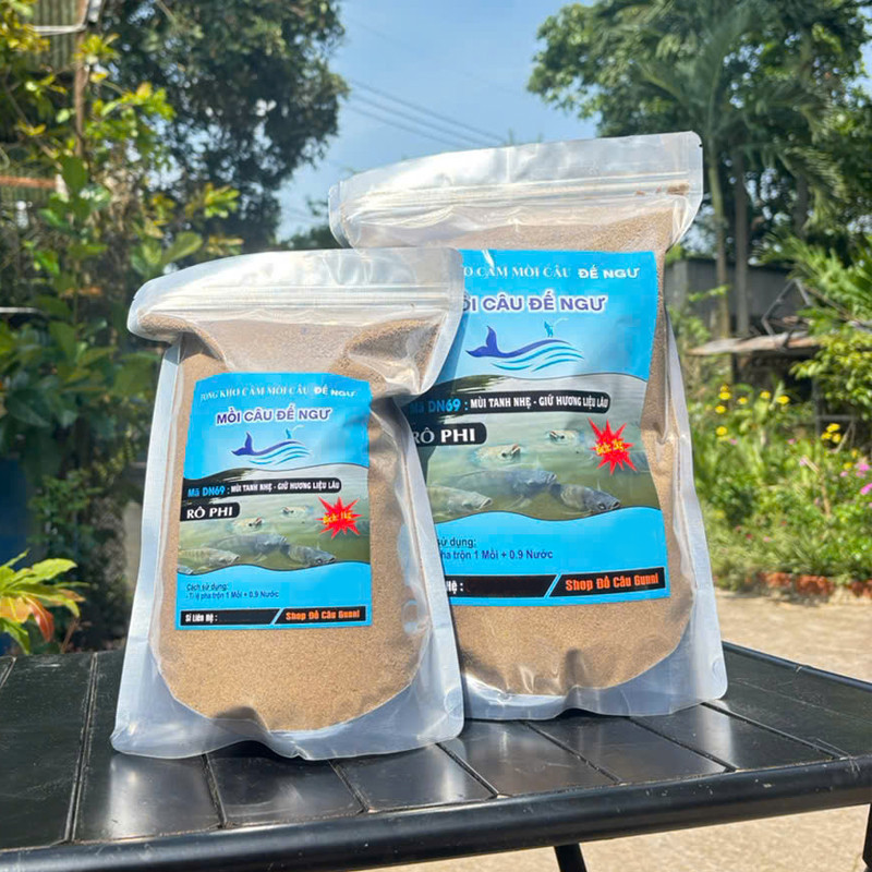 (Bịch 1Kg) Mồi Câu Rô Phi, Mồi Câu Đế Ngư Chuyên Rô Phi DN69