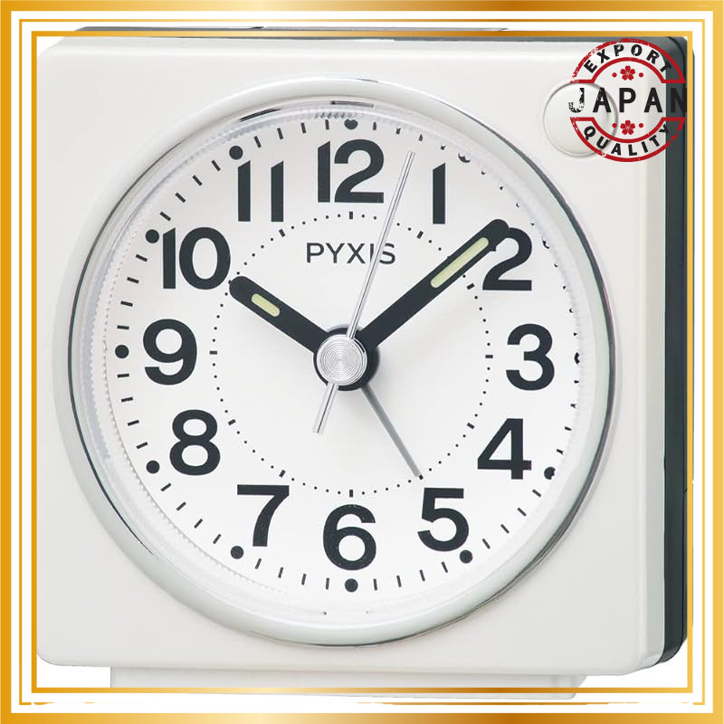 Seiko Clock Analog Alarm Table Clock - PYXIS Series