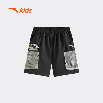 Anta Kids Quần Short Thể Thao Bé Trai Outdoor từ 3-6 tuổi Quần Đùi lửng thể thao cho bé 3526C9501