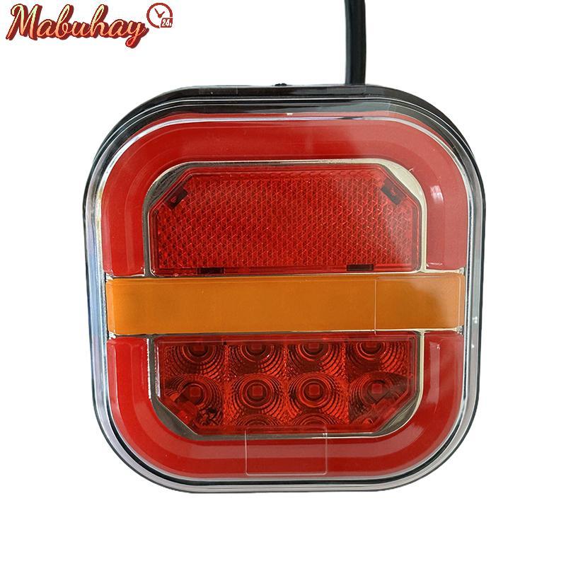 2pcs 4inch LED Đèn đuôi 12V 24V phía sau phanh tín hiệu lần lượt cho Trailer xe buýt Pickup COD