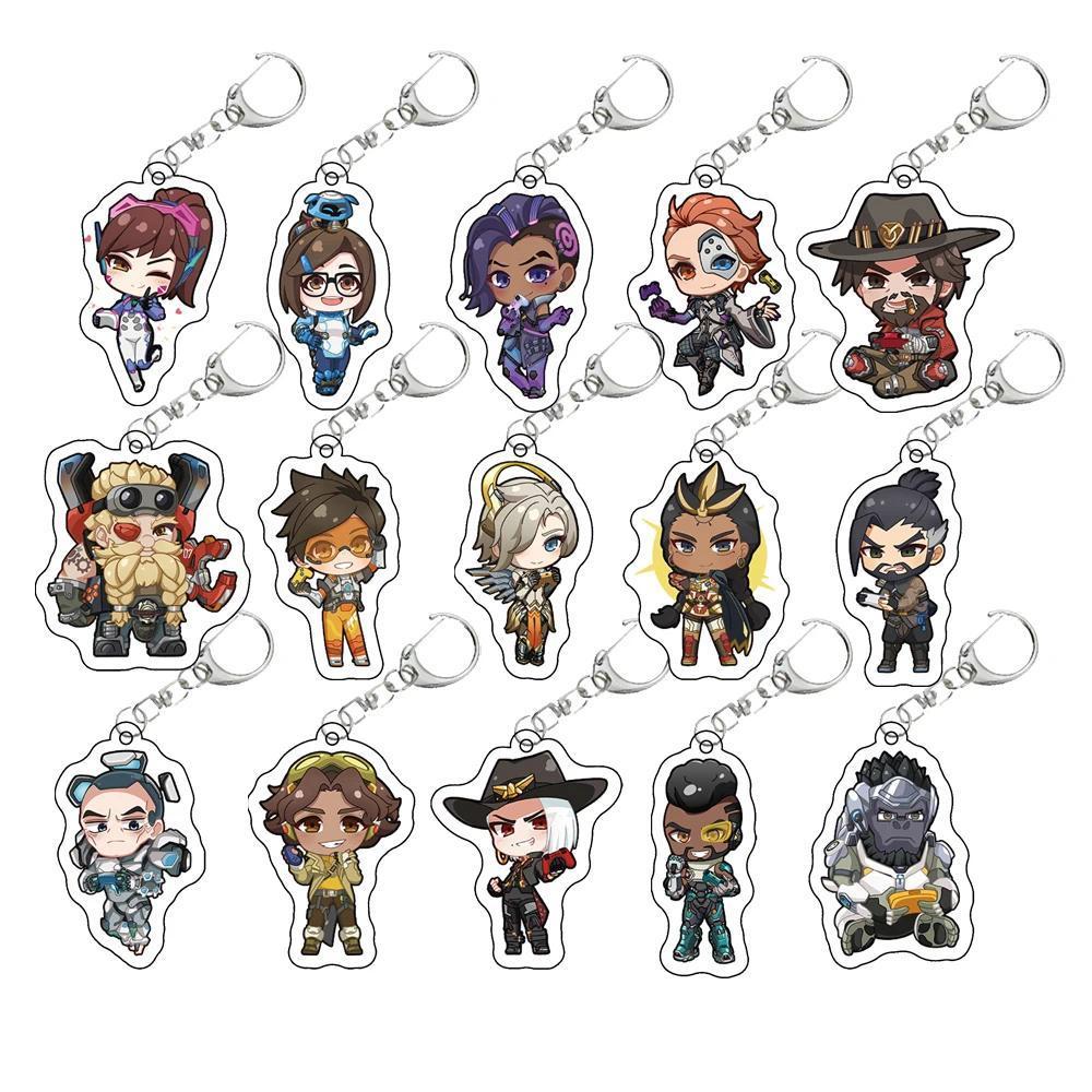 Overwatch 2 Official móc khóa character D.Va Kiriko Genji Mercy Tracer Reaper Hanzo Ana Lucio Ashe C