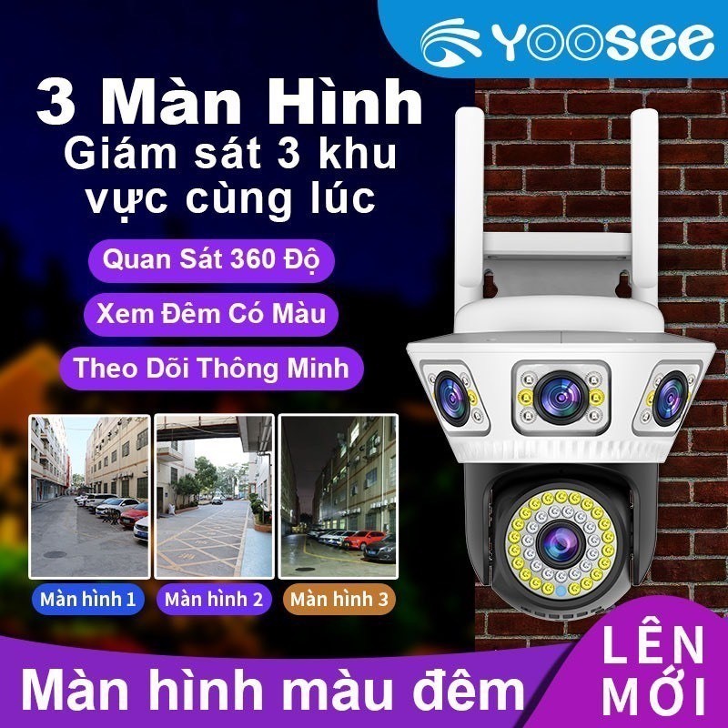 sufur Camera YooSee Ngoài Trời 2 Mắt Q42D Xem 2 Góc Cùng Lúc, Góc Rộng Nét