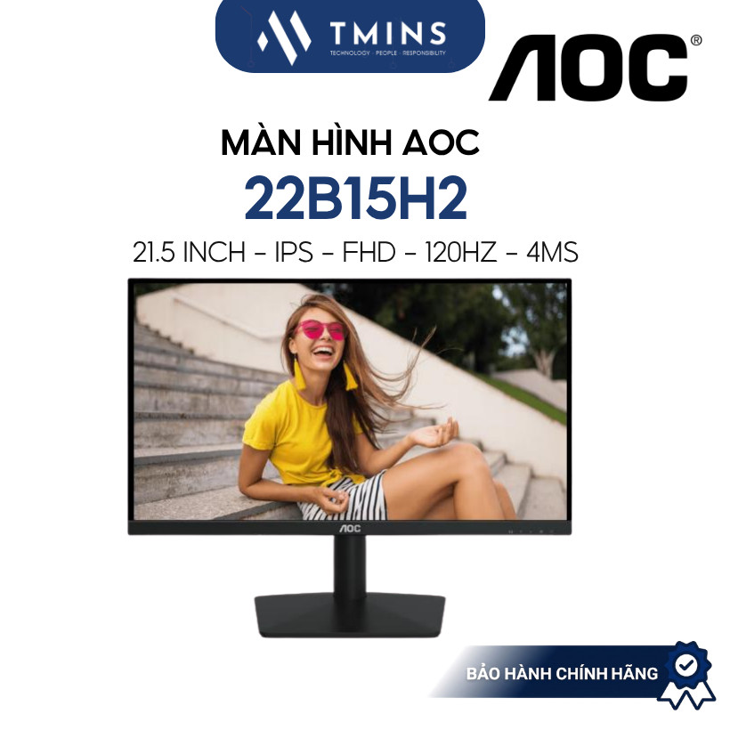 Màn Hình AOC 22B15H2 (21.5 inch/ IPS/ FHD/ 120Hz/ 4ms) - Bảo hành chính hãng