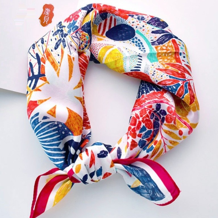 Nhiều Màu Sắc Sân Vườn Lụa Nhỏ Vuông Khăn Nữ 50x50 Dâu Lụa Khăn Mỏng Tất Cả Trận Đấu Trang Trí Khăn 