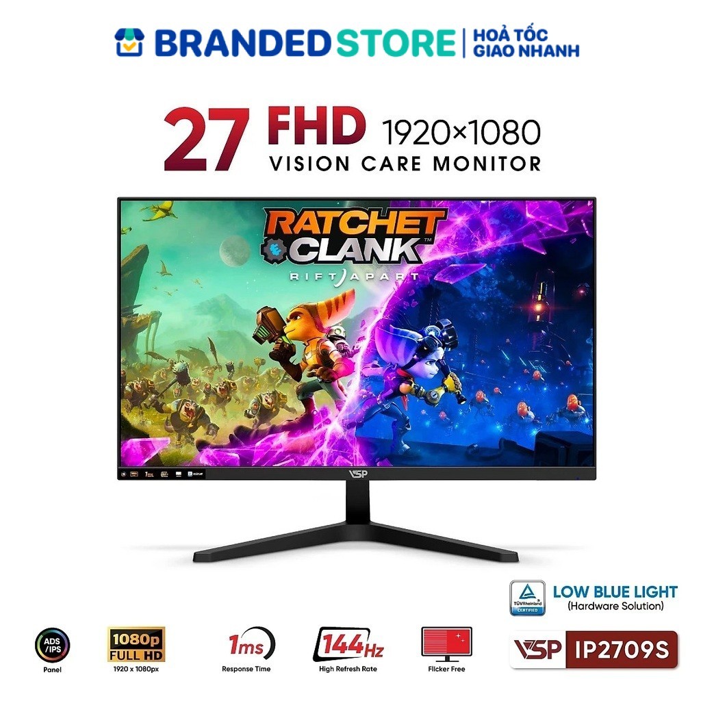 Màn Hình VSP IP2709S (27 inch / IPS / FHD / 144Hz / 1ms)