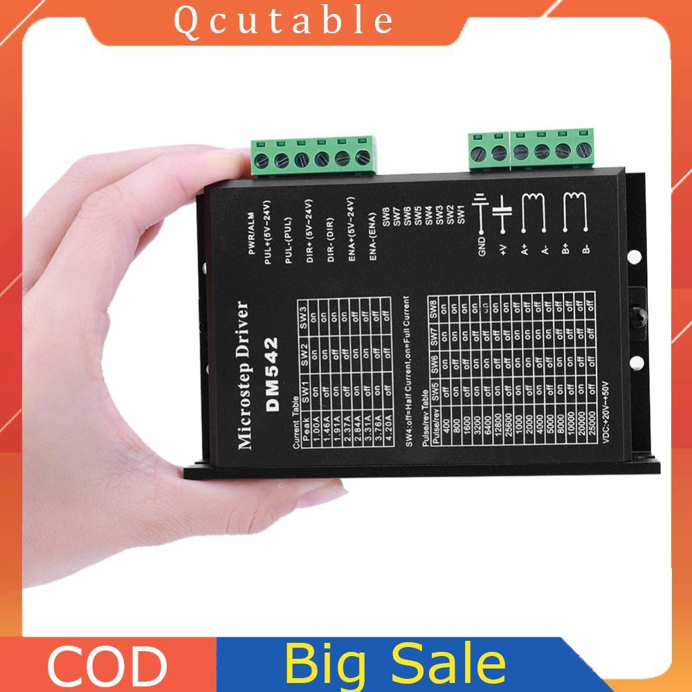DM542 DM556 Trình điều khiển động cơ bước kỹ thuật số 2 pha màu đen cho động cơ bước 42 57