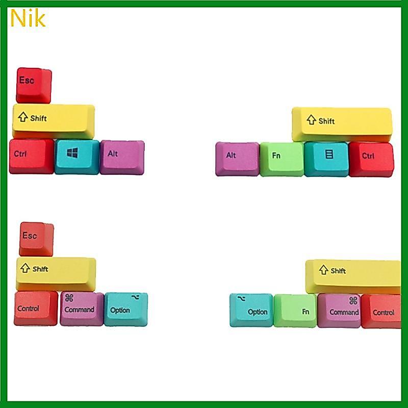 Nik PBT Backlit Keycaps Doubleshot CMYK Keyset OEM Profile cho