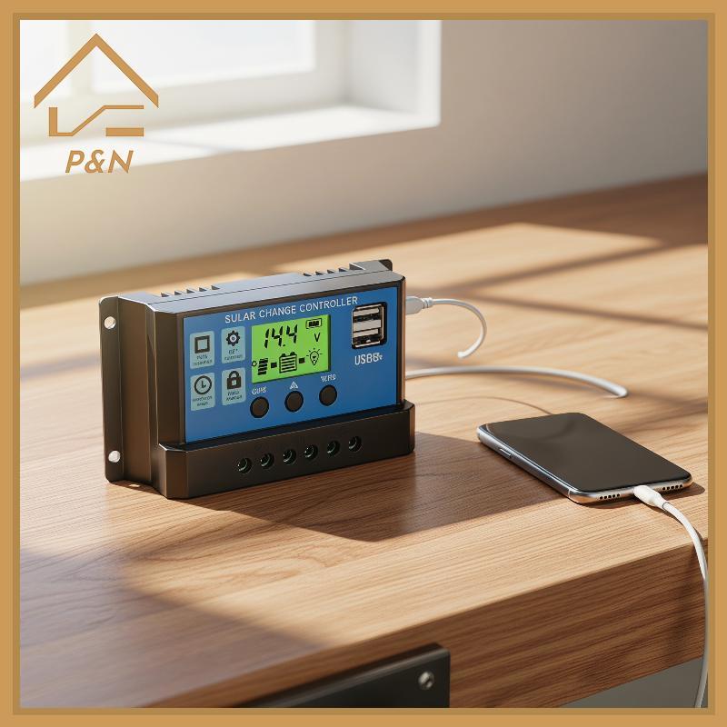 [P & N} Bộ điều khiển sạc năng lượng mặt trời 10A / 30A Bảng điều khiển năng lượng mặt trời Bộ điều 
