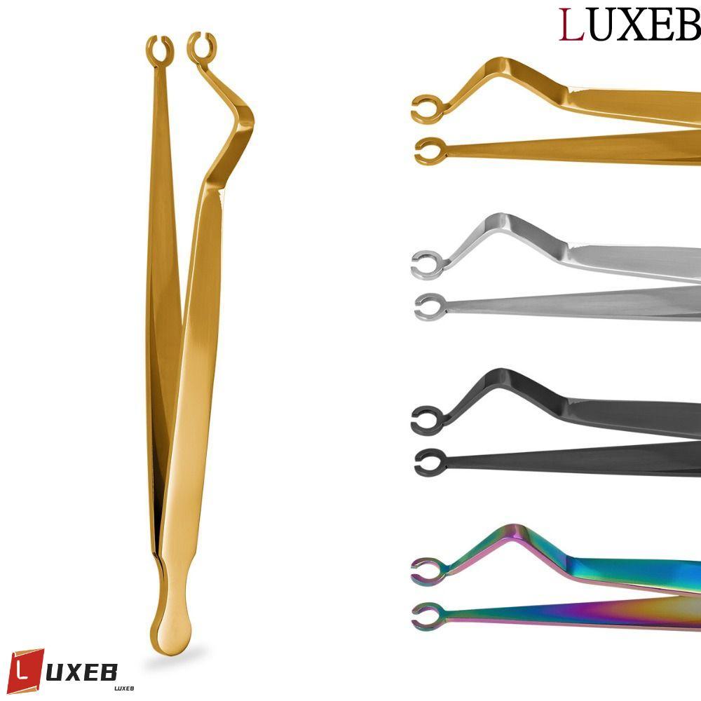 LUXEB Body Piercing Tool, Thép không gỉ Ear Stud Dermal Forceps, Micro Septum Piercing Tool rốn Stud