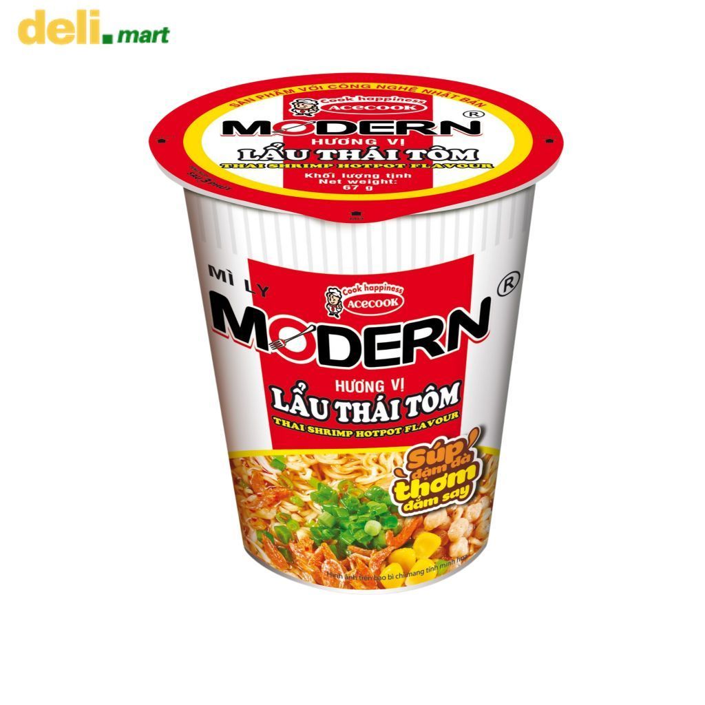 Mì Modern Acecook lẩu Thái tôm ly 67gr