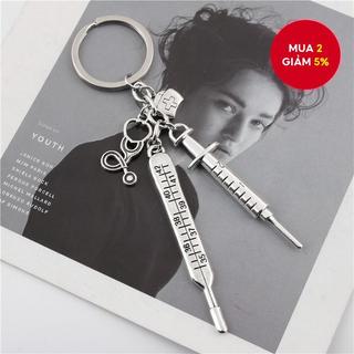 Y Tế Y Tế Mũ Móc Khóa Ống Tiêm Bác Sĩ Ống Nghe Nhiệt Kế Móc Khóa Sáng Tạo Trang Sức Học Sinh Quà Tặng