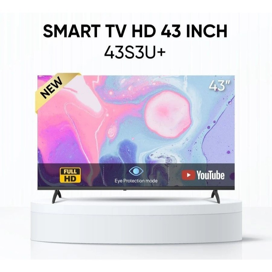 [Shopee - Lắp đặt 0Đ HN HCM] 43S3U+ |  Smart Tivi HD Coocaa 43 Inch Wifi 43S3U+