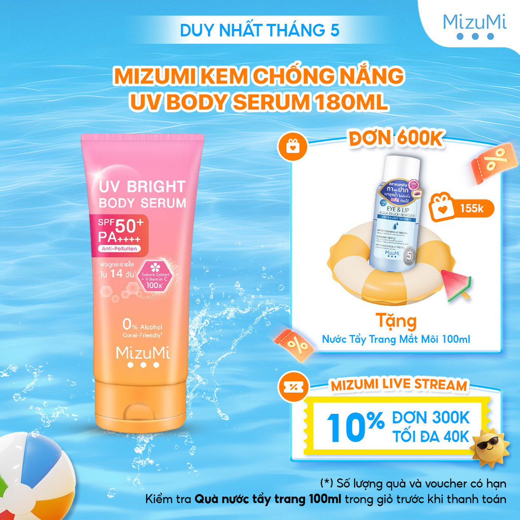 MizuMi Kem chống nắng UV Body Serum 180ml