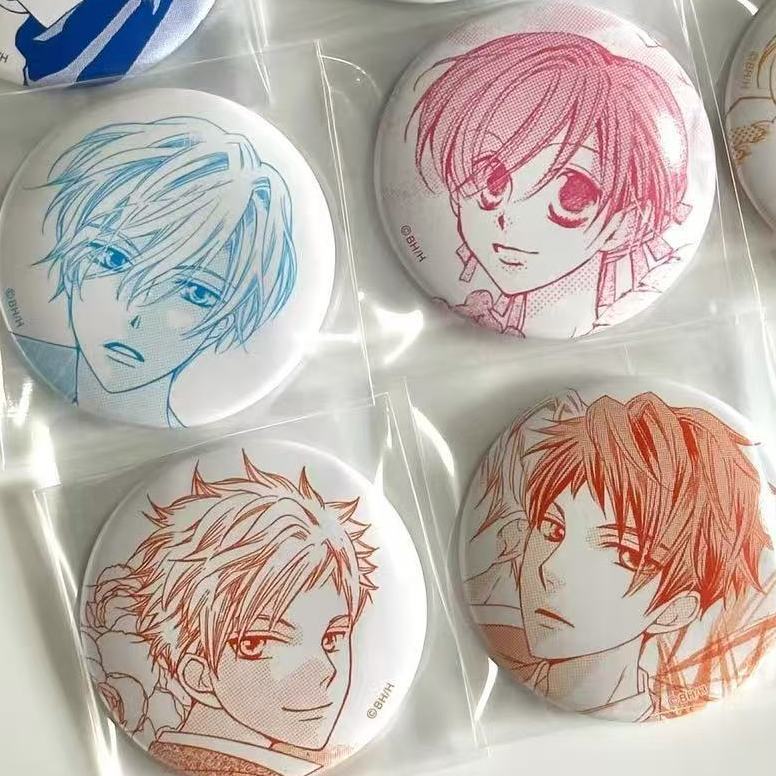 【Fast shipping】host club trường ouran/ouran high school host club Anime Huy hiệu ghim cài áo Badge