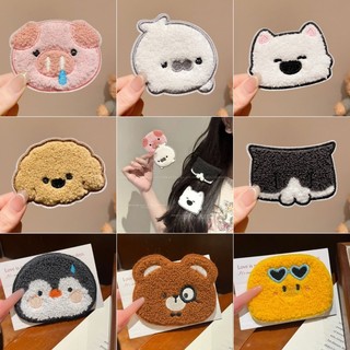 Hàn Quốc Dễ Thương Lợn Velcro Nổ Miếng Dán Trán Tóc Gãy Tổ Chức Hiện Vật Đầu Đăng Nữ Bên Liền Mạch Phụ Kiện Tóc