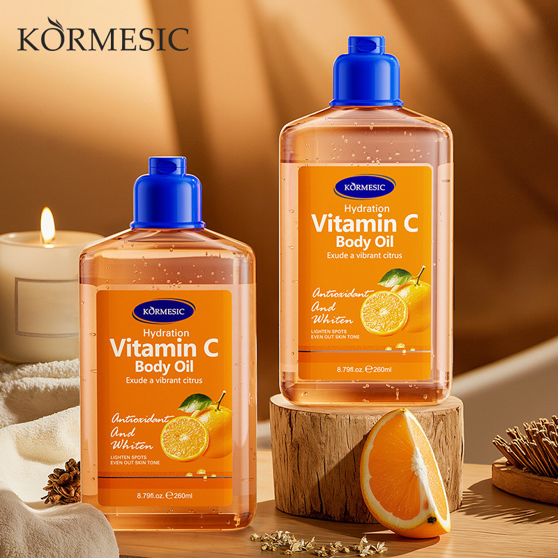 [Giảm giá hấp dẫn] KORMESIC All English VC body oil body body oil Massage Oil Dưỡng ẩm Nhà sản xuất 