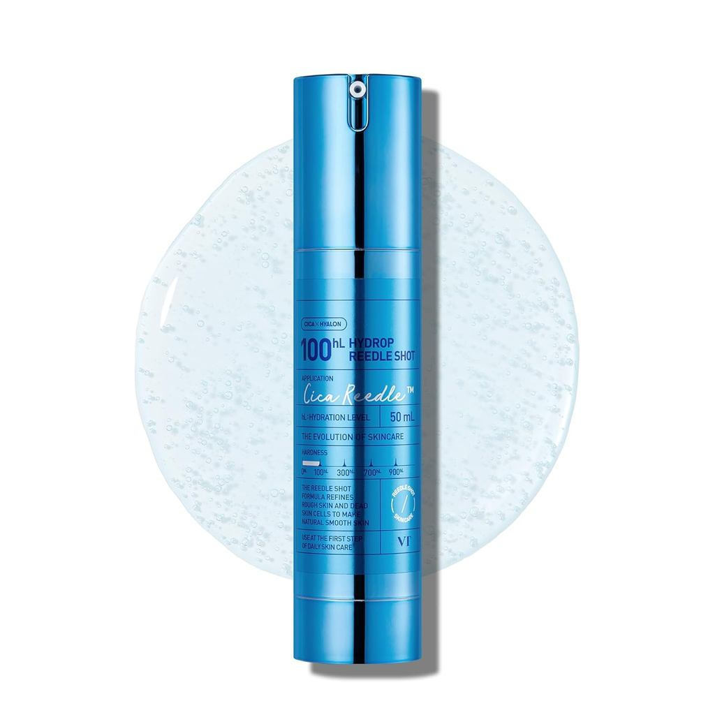 VT Cosmetics Hydrop Reedle Shot 100 Essence, Chứa Axit Hyaluronic và Công thức Micro-Needle, với dưỡ