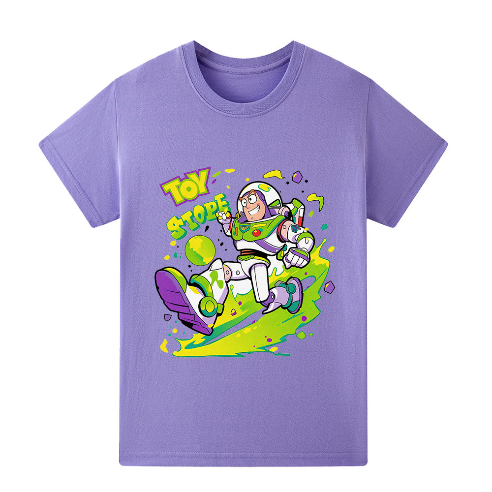 A1460 Trẻ Em Bé Trai Bé Gái Câu Chuyện Đồ Chơi Buzz Lightyear In Áo Thun Tay Ngắn Top