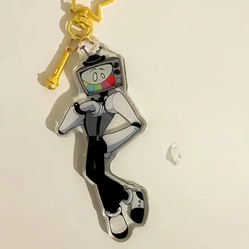SMG4 Mr. Móc khóa mica Inspired Thiết kế Dễ thương Hoạt hình Character Móc khóa for Geeks And Fan
