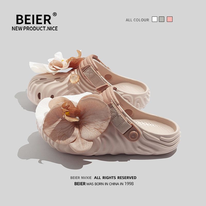 BEIER Dopamine Casual Nhẹ Nhẹ Cao Cấp Shit-Steping Hole Shoes 2026 Shangxin Seaside ins Dép h530