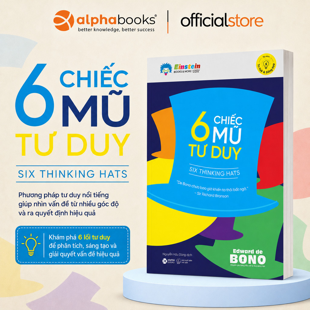 Sách - 6 Chiếc Mũ Tư Duy (Tái Bản Mới Nhất)