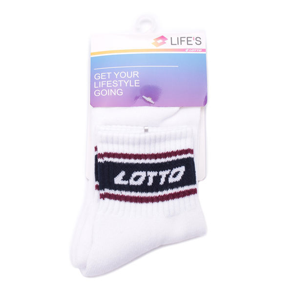LOTTO LOTTO Unisex Cổ Điển Retro Sọc Tất Cotton Thời Trang Phổ Biến