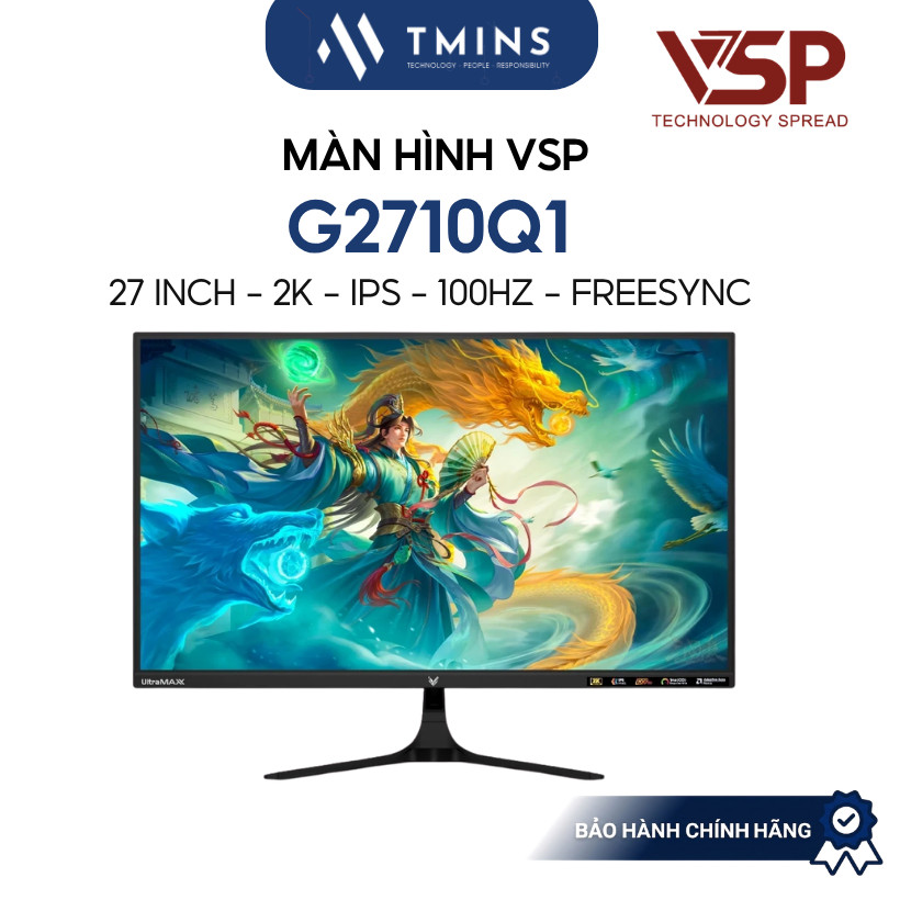 Màn Hình VSP G2710Q1 27 inch/ 2K/ IPS/ 100Hz/ FreeSync - Bảo hành chính hãng
