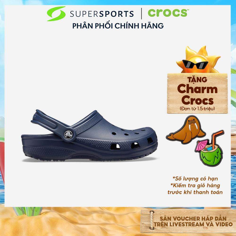 Giày Clog Unisex Crocs Classic - Xanh Navy - 10001-410 ADS01 LS100