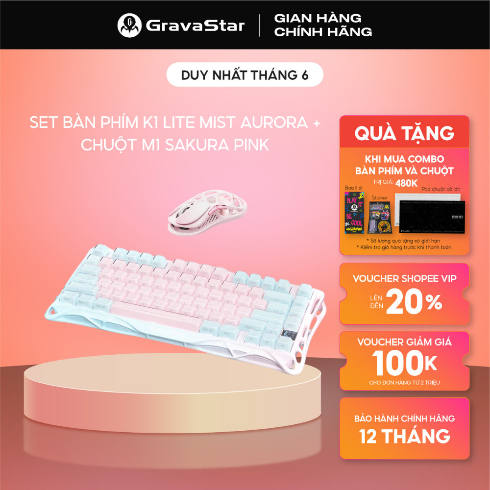 Bộ bàn phím và chuột Gaming Mercury K1 Lite và Chuột Gaming dành chuyên cho game thủ