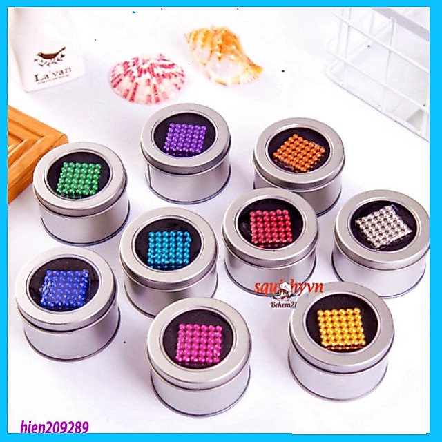 Nam Châm Bucky 216 Viên Hút Từ Cứng Bền (Bộ) Nam Châm Bucky 216 Viên Màu Sắc Lớn Hút Từ Có Bền