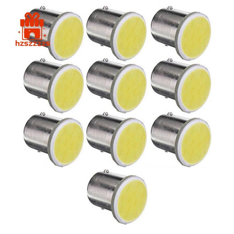 10 Chiếc Trắng 1156 BA15S P21W LED Ô Tô 1156 Đèn COB 12 SMD 12V Điện Áp