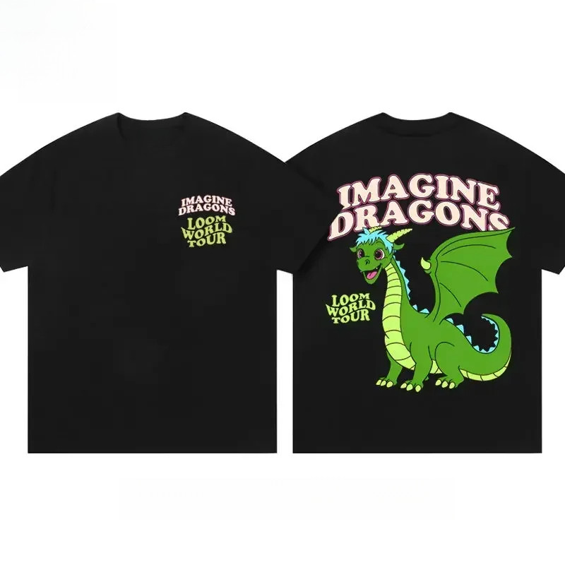 Áo thun Imagine Dragons Loom World Tour phổ biến dành cho người hâm mộ Rock hoặc buổi hòa nhạc