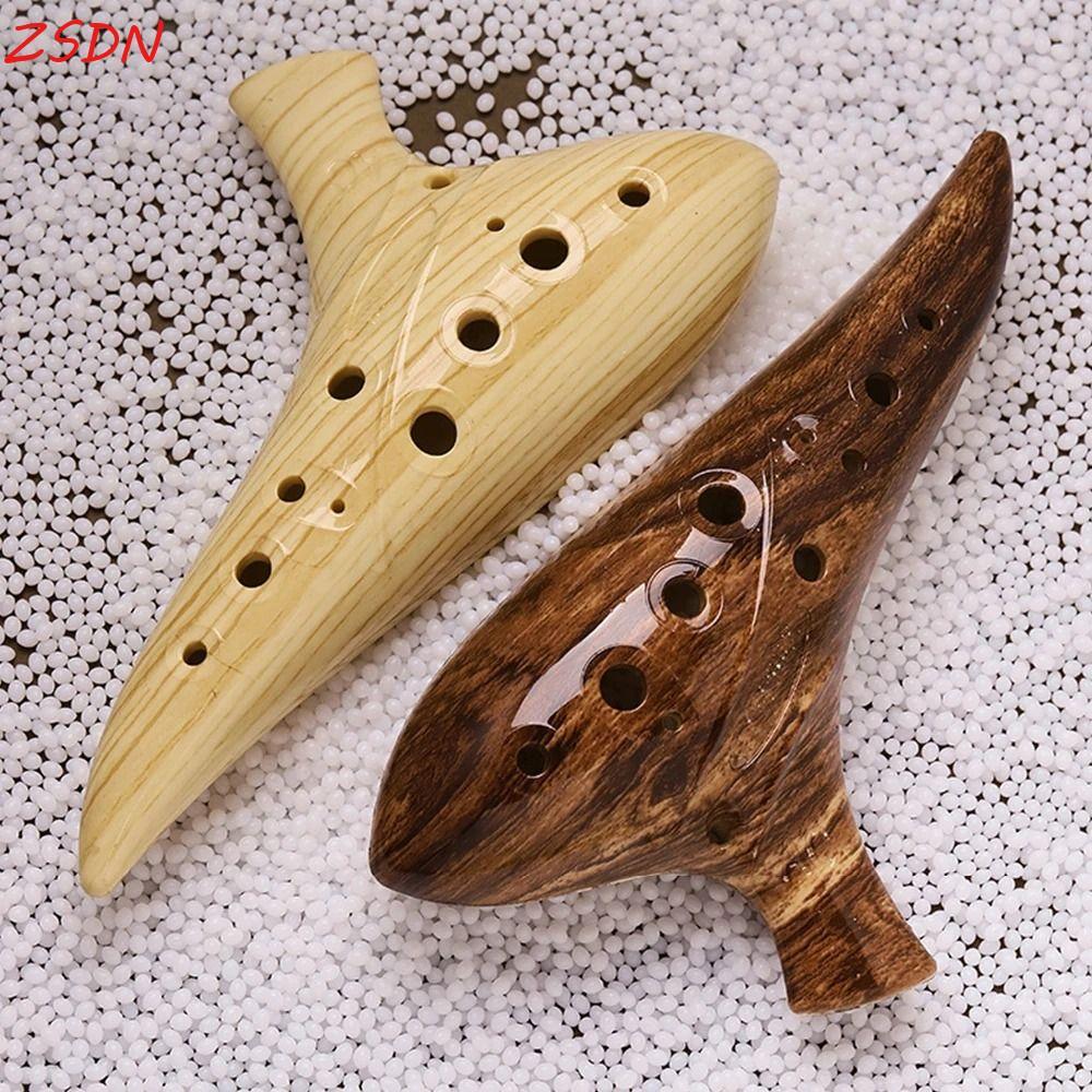 ZSDN 12 Lỗ Ocarina, Alto C Tone Chất Lượng Chuyên Nghiệp Ocarina Nhạc Cụ, Di Động Cong Thổi Kích Thư