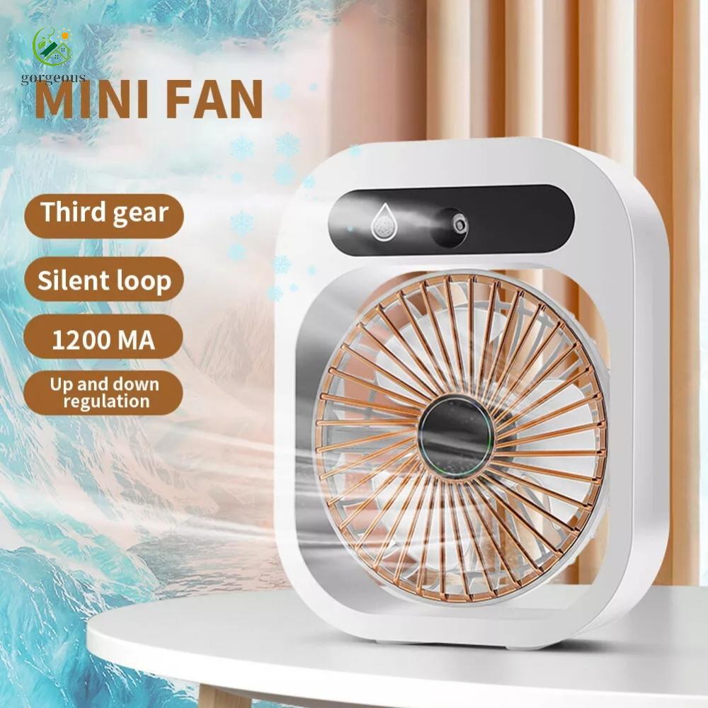 [FUXIN]Misting Fan 3 Wind Modes Compact Design Easy To Use Home And Office Use