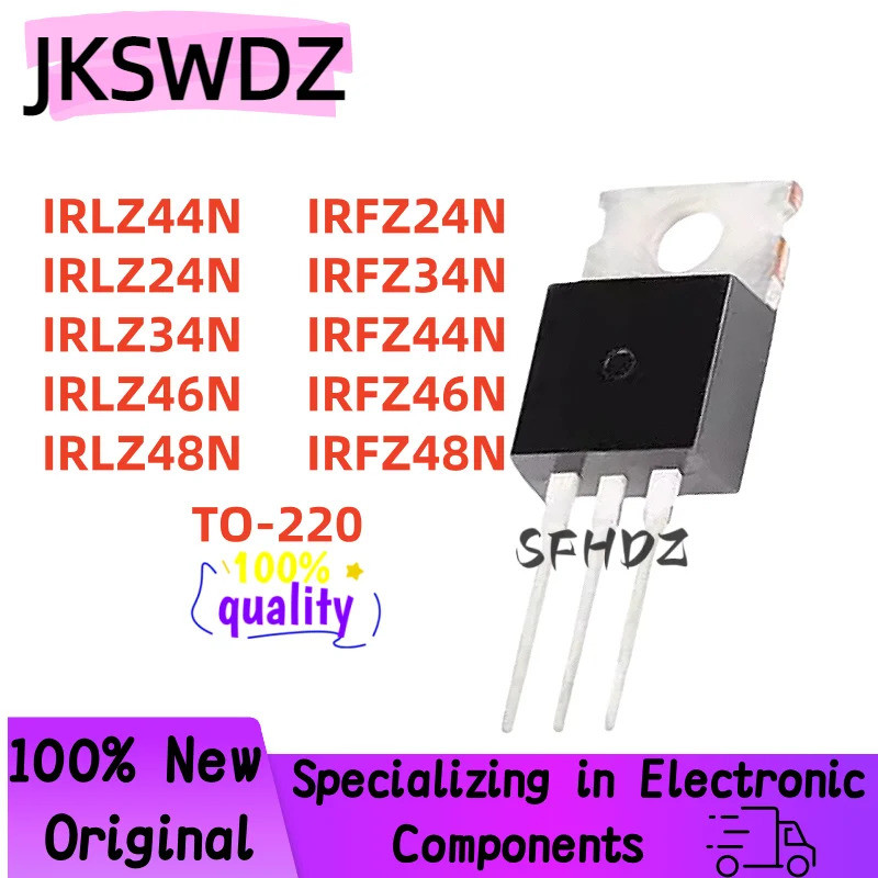 1-5 CÁI IRLZ44N IRLZ24N IRLZ34N IRLZ46N IRLZ48N IRFZ24N IRFZ34N IRFZ44N IRFZ46N IRFZ48N TO-220 rêu c