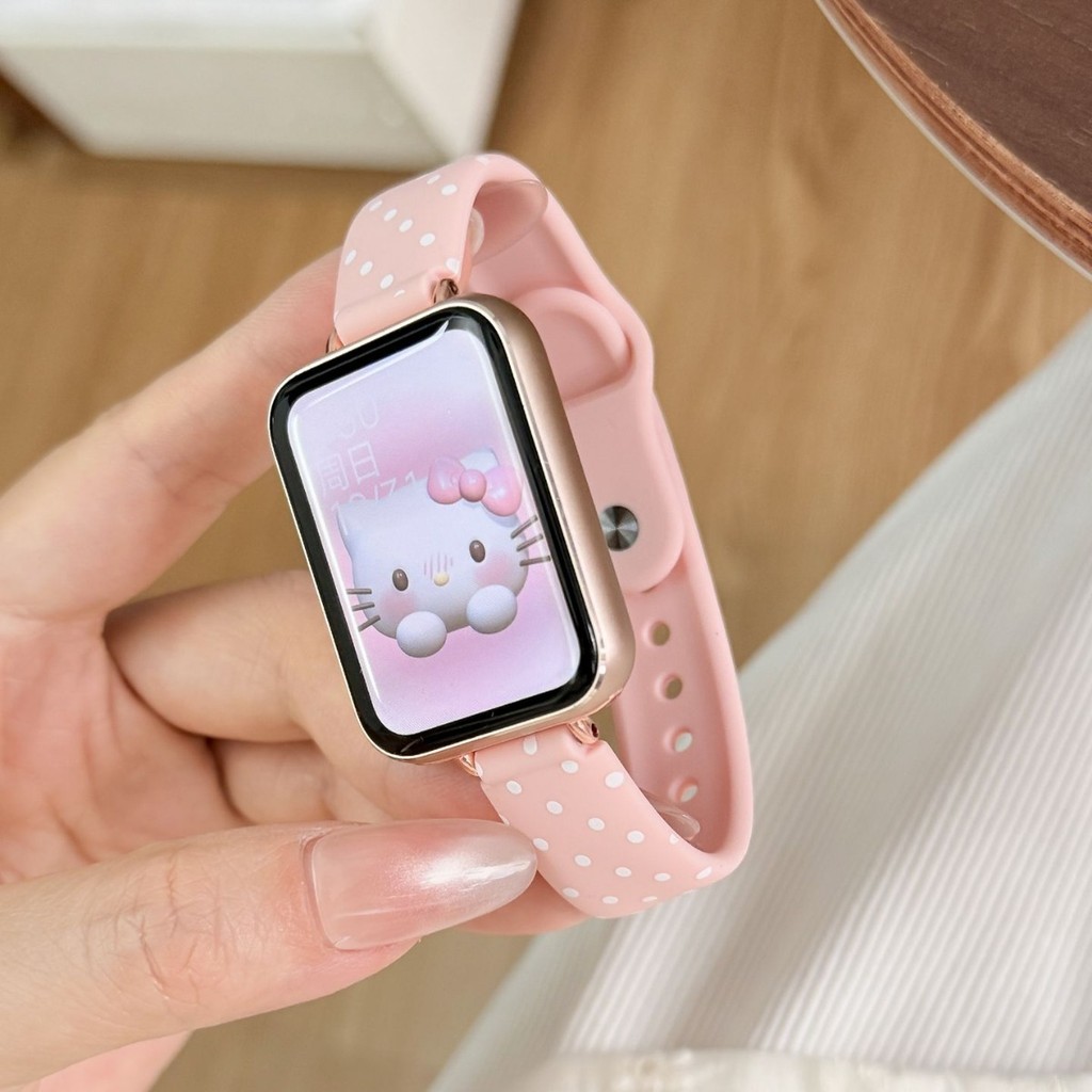 Dây đeo silicon chấm bi cho Redmi Watch 4 5 6 Band Phụ kiện Vòng đeo tay thay thế cho Xiaomi Band 8 