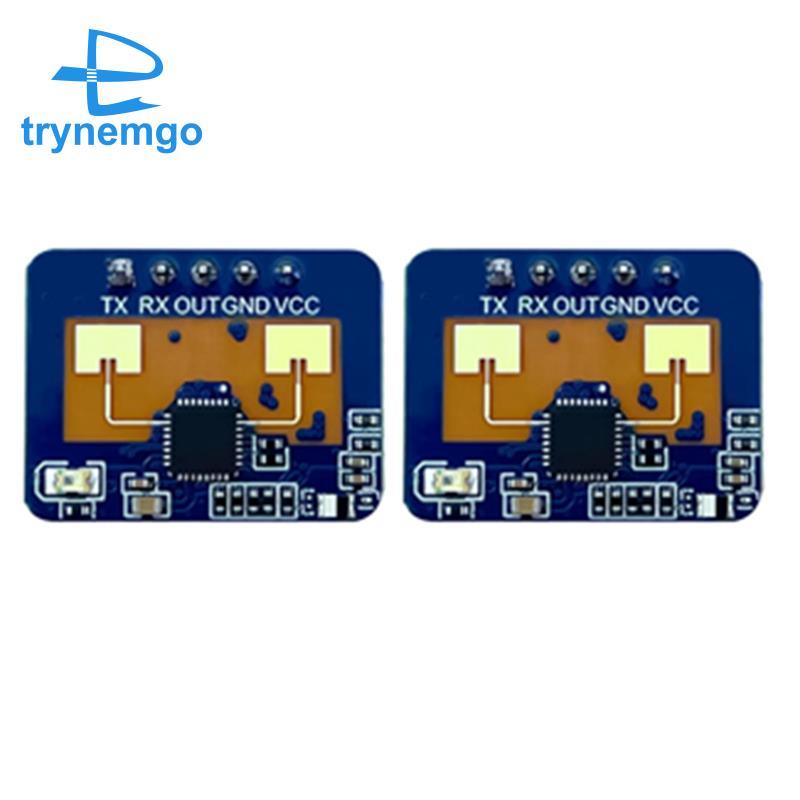 2 Cái 24G MmWave HLK-LD2410C Mô-đun phát hiện chuyển động cảm biến Radar hiện diện của con người
