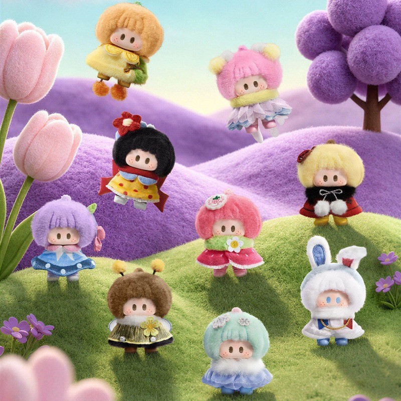 MINISO YOYO Meadow Pompom Blind Box Chơi hợp thời trang Tay-Run