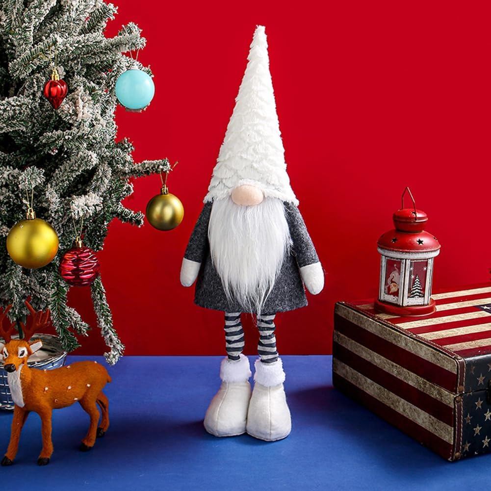 Gnomes Giáng Sinh Lớn Trang Trí Sang Trọng, Gnomes Đứng Giáng Sinh 23 Inch Với Chân Có Thể Thu Vào T