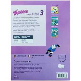 Sách - A1 Movers 3 Student's Book: Authentic Examination Papers