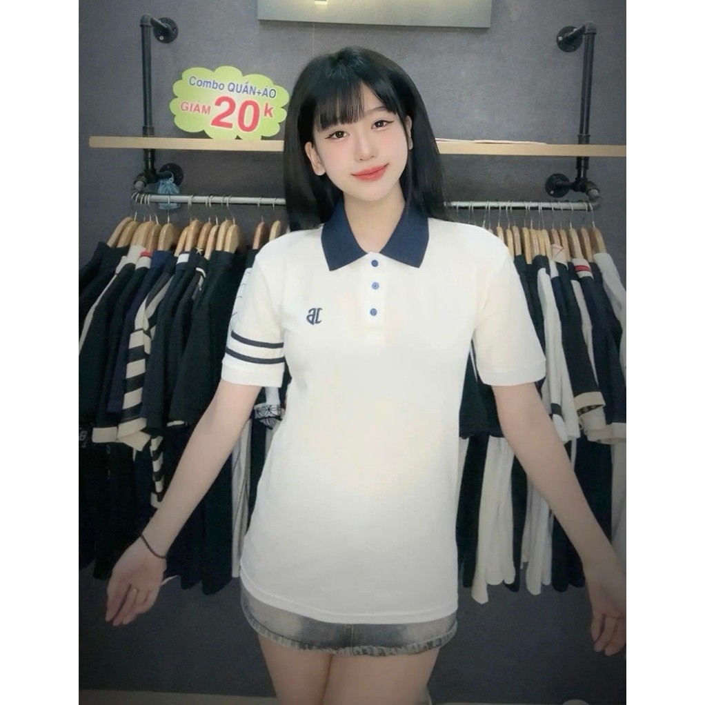 Áo Phông Polo Màu Đen Be Mã q2m.077
