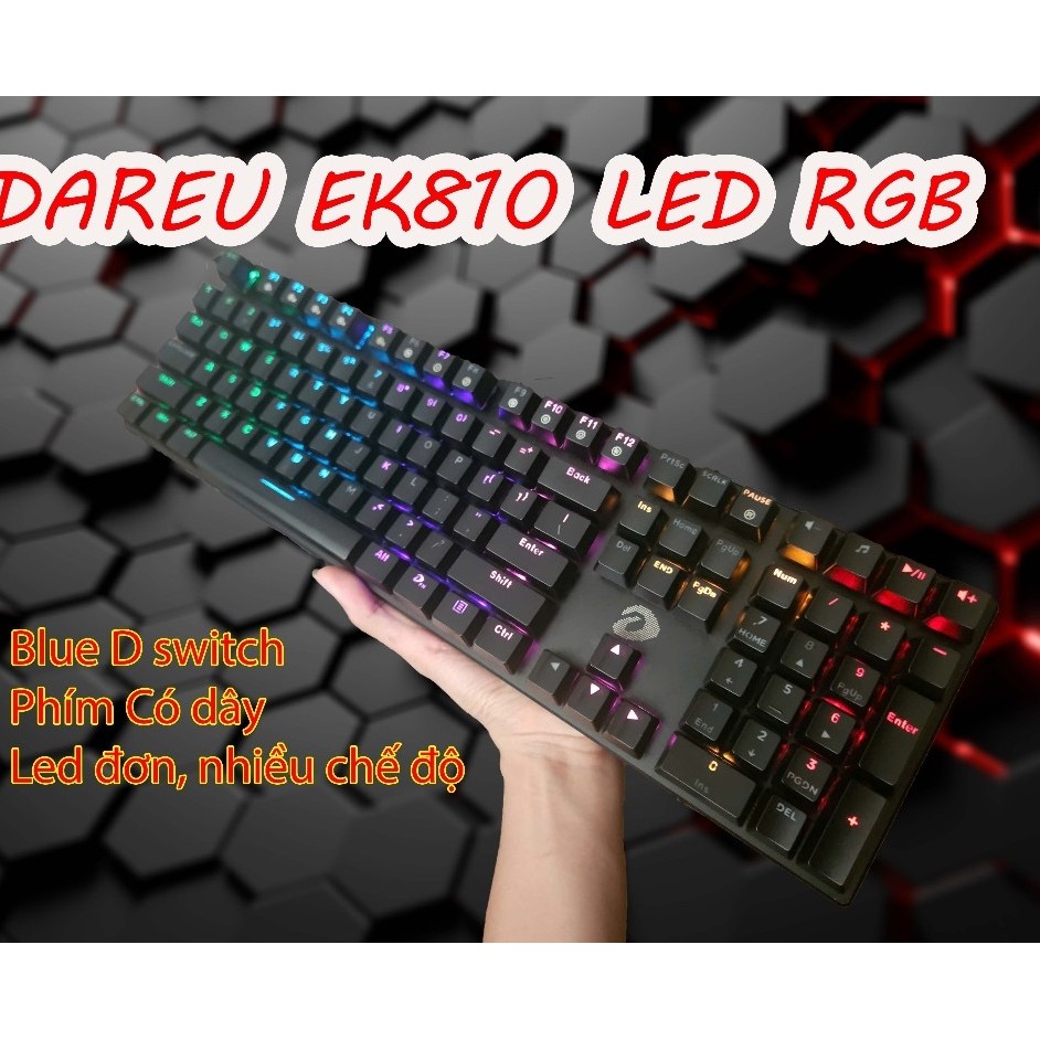 Phím cơ gaming Dareu EK 810 2nd ( cũ đẹp )