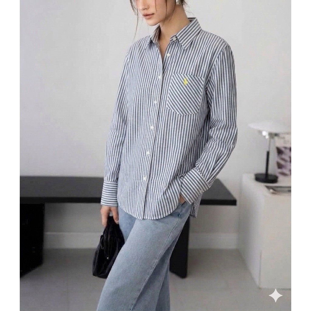 Áo sơ mi thêu ngựa Plo