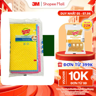 Combo 3 khăn lau đa năng 32x26cm 3m™ scotch-brite®, không để lại bụi, tự phân hủy 100%